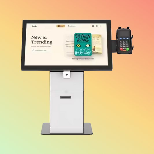 MAKEN 21.5-Inch Desktop Self-Service Check-In Self-Registration Kiosk Hotel Check-In Kiosk