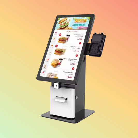 MAKEN Desktop POS Kiosk Touchscreen 21.5 Inch Automatic Self Payment Machine Food Ordering Kiosks With Printer