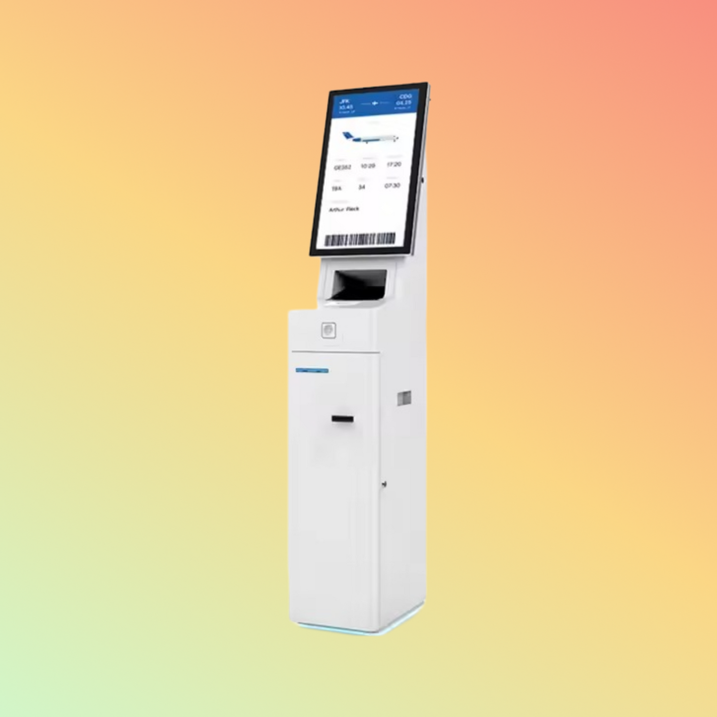 MAKEN Floor Standing Self Service Interactive Efficient Passenger Self-Service Check-In Kiosk for Airport