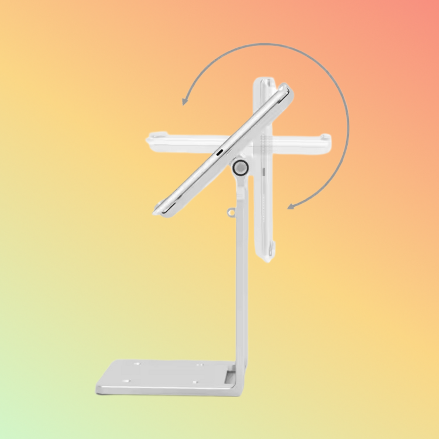 MAKEN High Quality Aluminum Adjustable Tablet Stand Counter Top POS System Stand For iPad