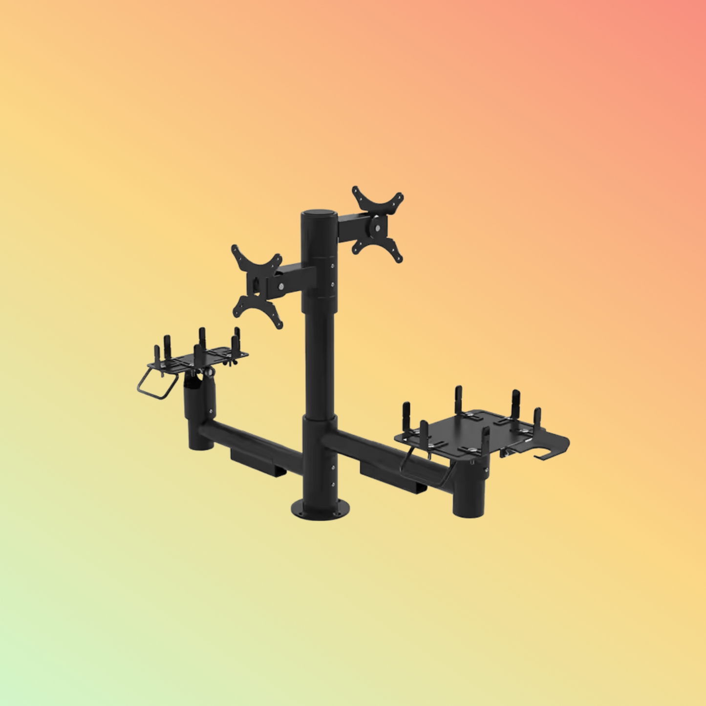 MAKEN Adjusted Height POS Machine Stand Pole POS Mounting Solutions With 360 Rotatable