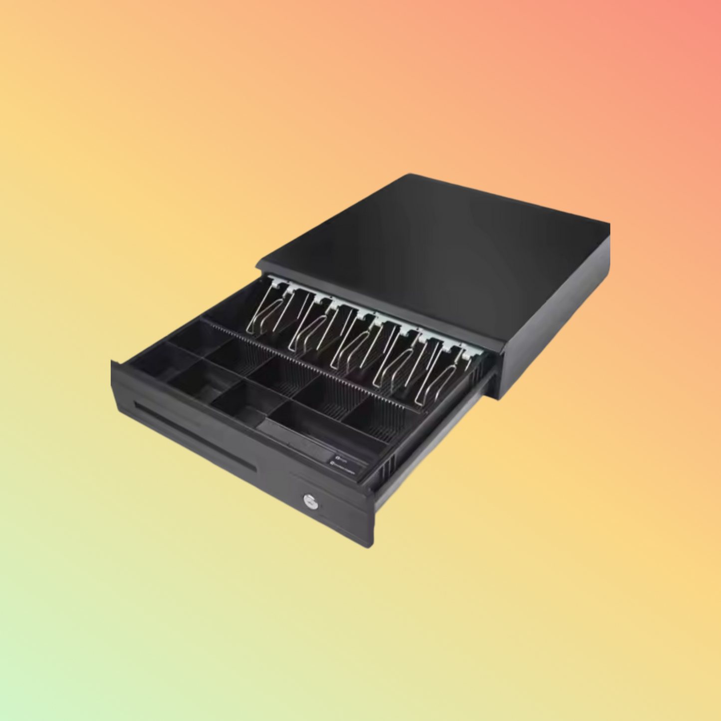 MAKEN Economical ECD-410 6 Bills 8 Coins RJ11/RJ12 Secure Safe Ball Bearing Slide Cash Drawer