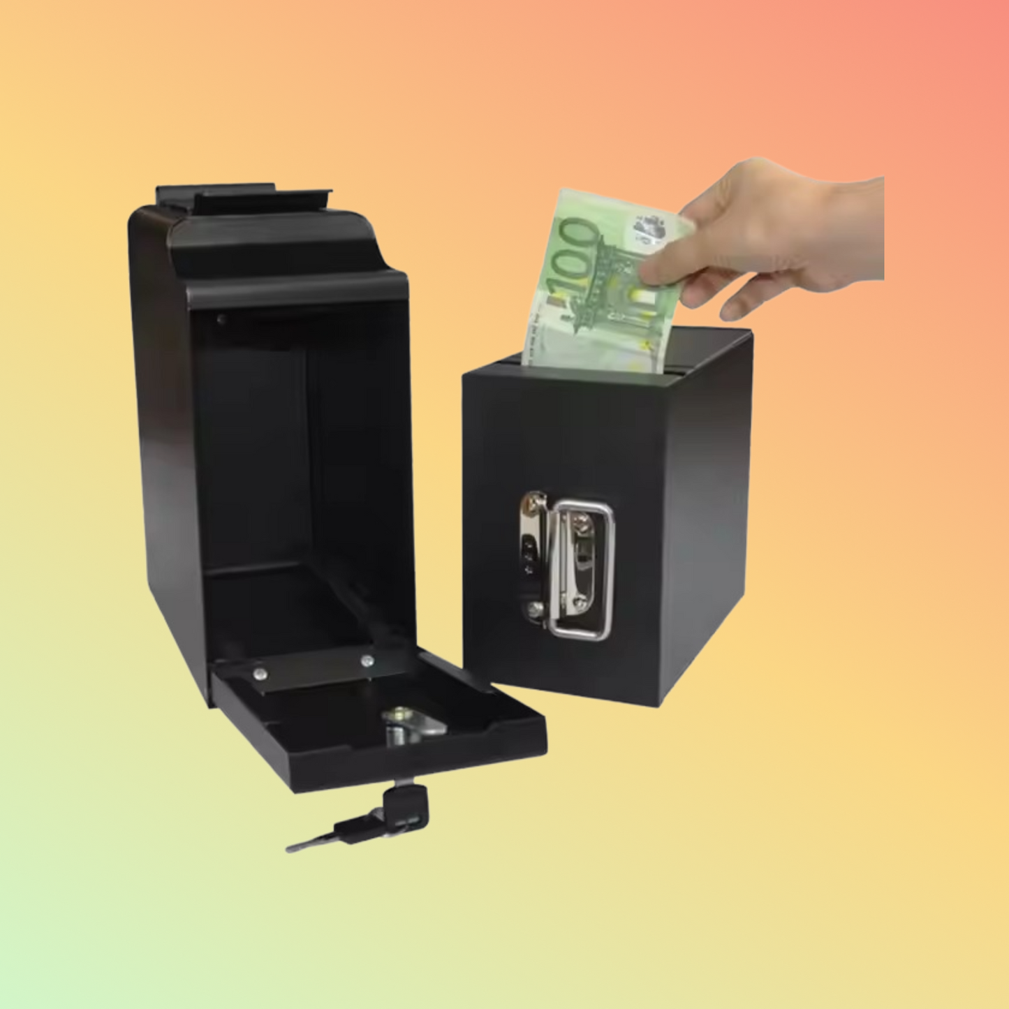 MAKAN OEM under counter pos safe cash box for Euro