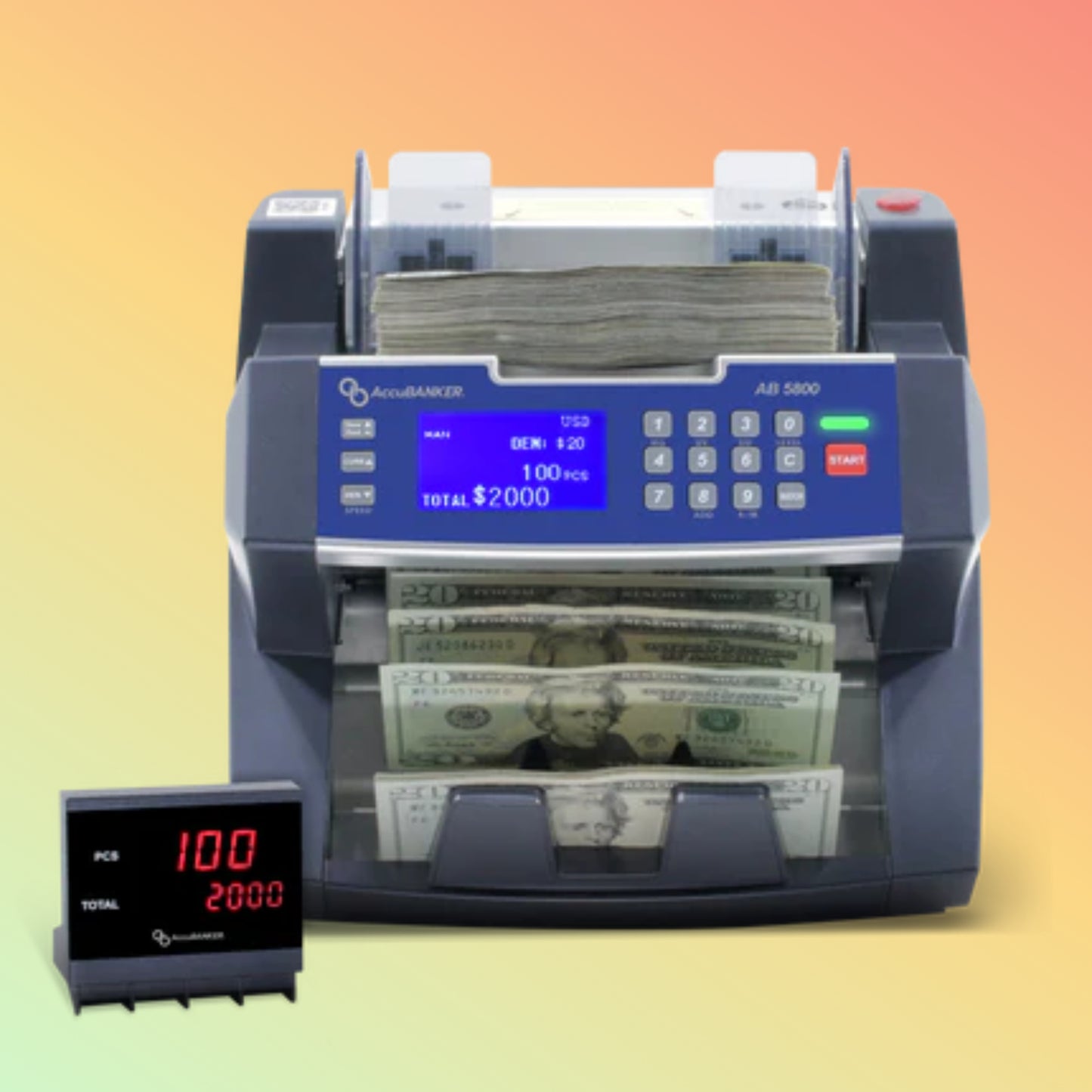 AccuBANKER AB5800 Bank Grade Bill Counter with Batch Value