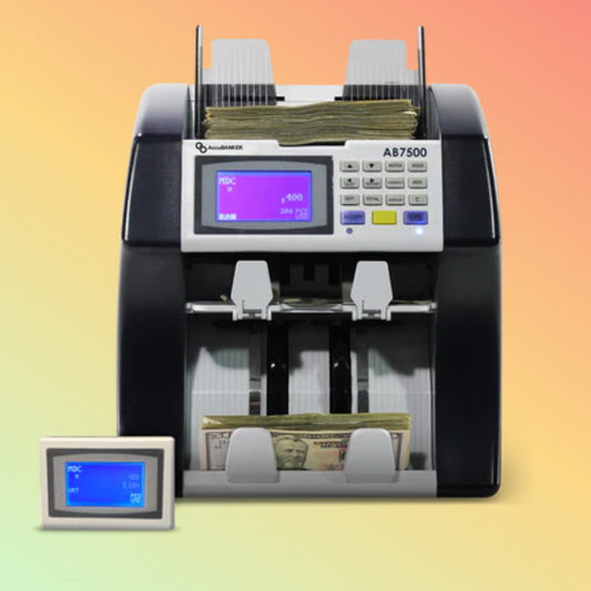 AccuBANKER AB7500 Enterprise Dual Pocket Mixed Bill Value Counter