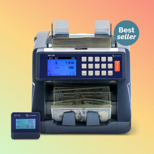 AccuBANKER AB7100 Enterprise Mixed Bill Value Counter