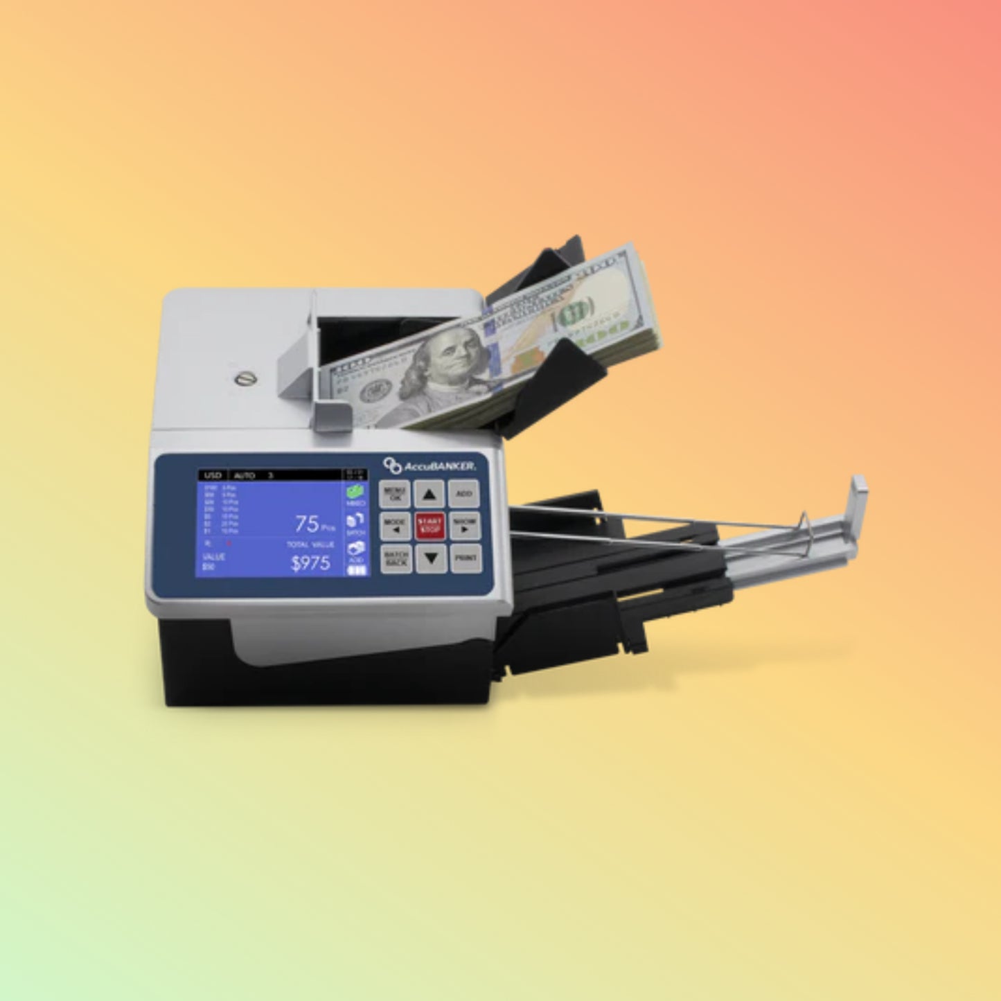 AccuBANKER D700 Duo Automatic Value and Counterfeit Bill Detector