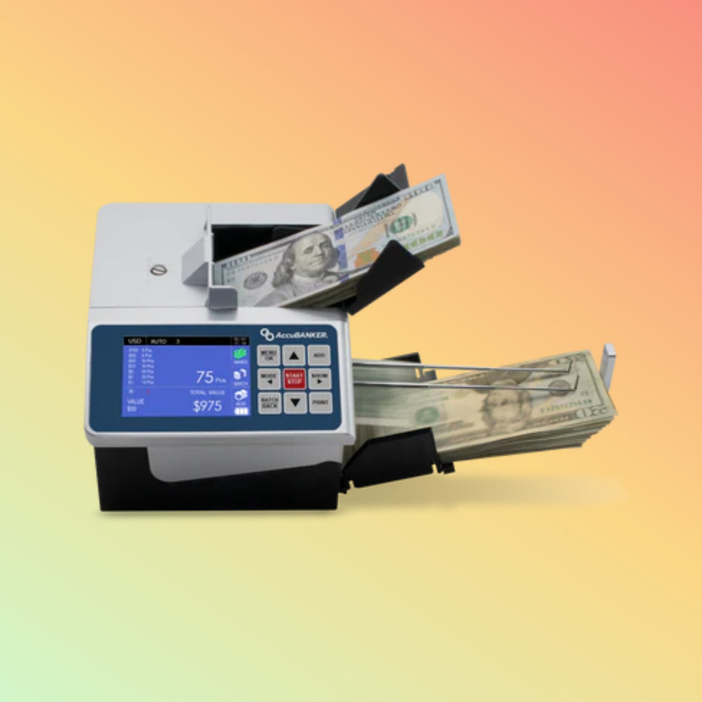 AccuBANKER D700 Duo Automatic Value and Counterfeit Bill Detector