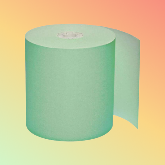 Thermal Deport 3 1/8" x 230' Green Thermal Paper Rolls