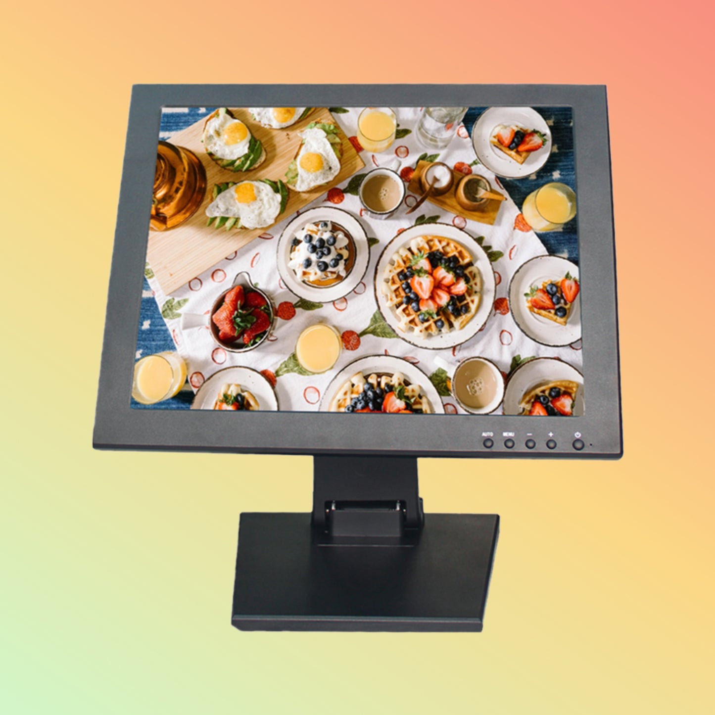 TOTALPOS H-TM1502 15 inch POS Capacitive LCD Touch Screen Monitor