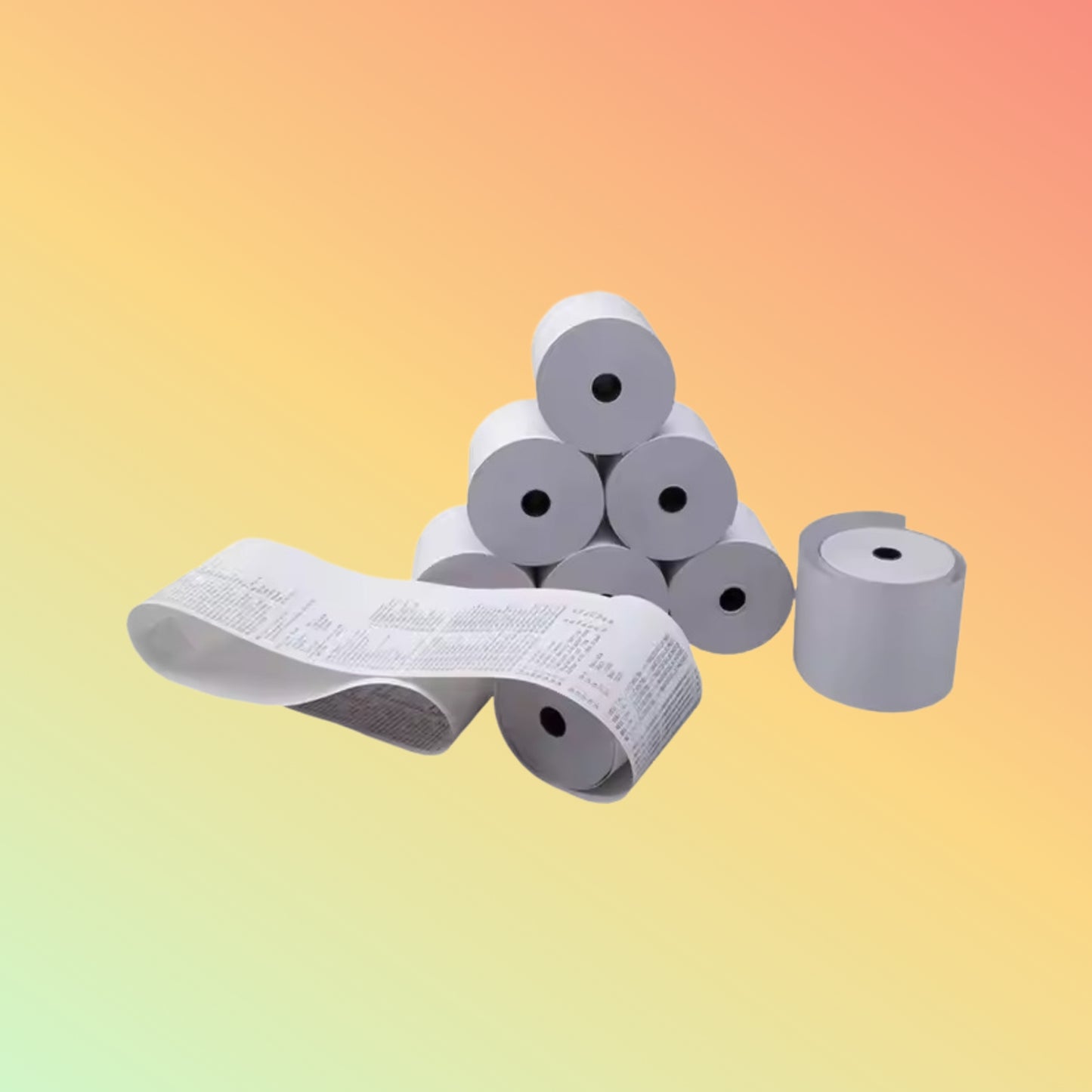 Unifon 80x70mm BPA-Free Pre-Printed Thermal Paper for POS