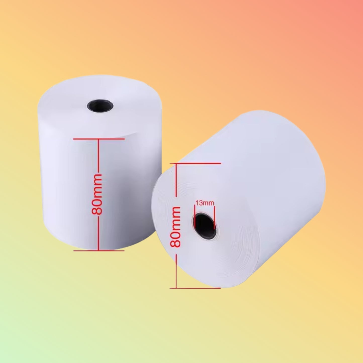 80mm x 80m Thermal Paper Roll, Custom Size 3 1/8", for POS, Hot Sale