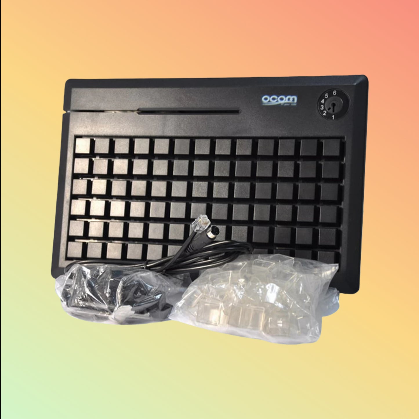 Ocom (KB78) 78 Keys Programmable Keyboard with Optional Card Reader
