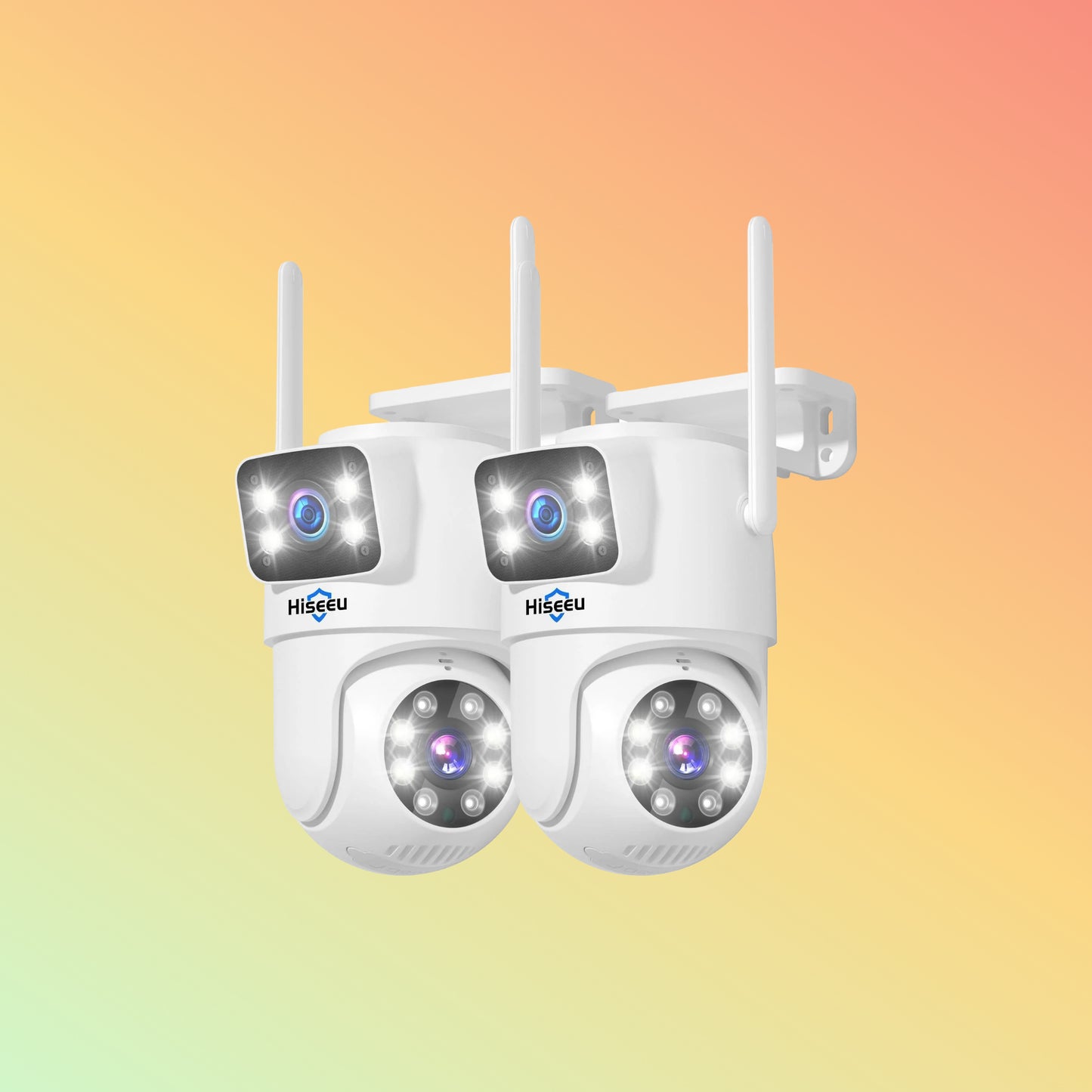 Hiseeu 4MP Dual Lens 5G&2.4G WiFi-Pro Power Cord Security Camera