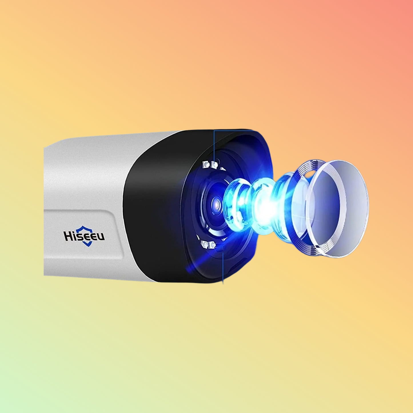 Hiseeu 5MP Wireless Pro Security Camera Wireless Outdoor With 2-Way Audio