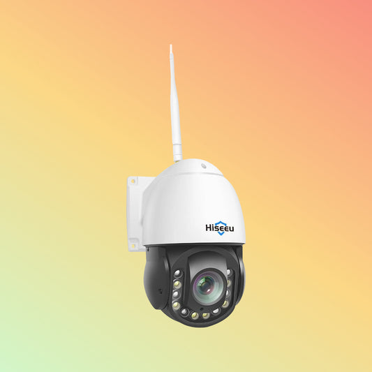 Hiseeu 2K PTZ 30X Optical Zoom WiFi Security Camera Outdoor Work with Wireless System