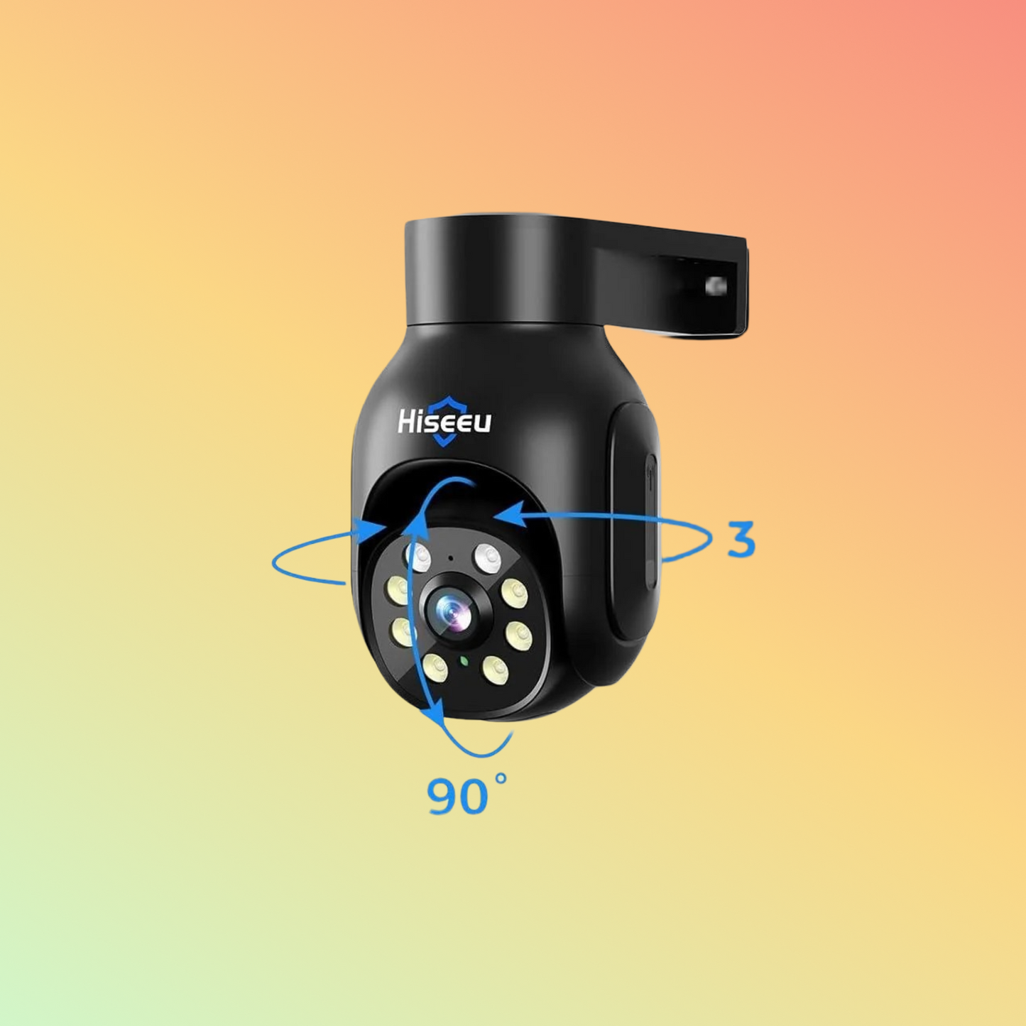 Hiseeu 5MP PTZ Wireless Security System – 15" NVR, 3TB HDD, 10CH