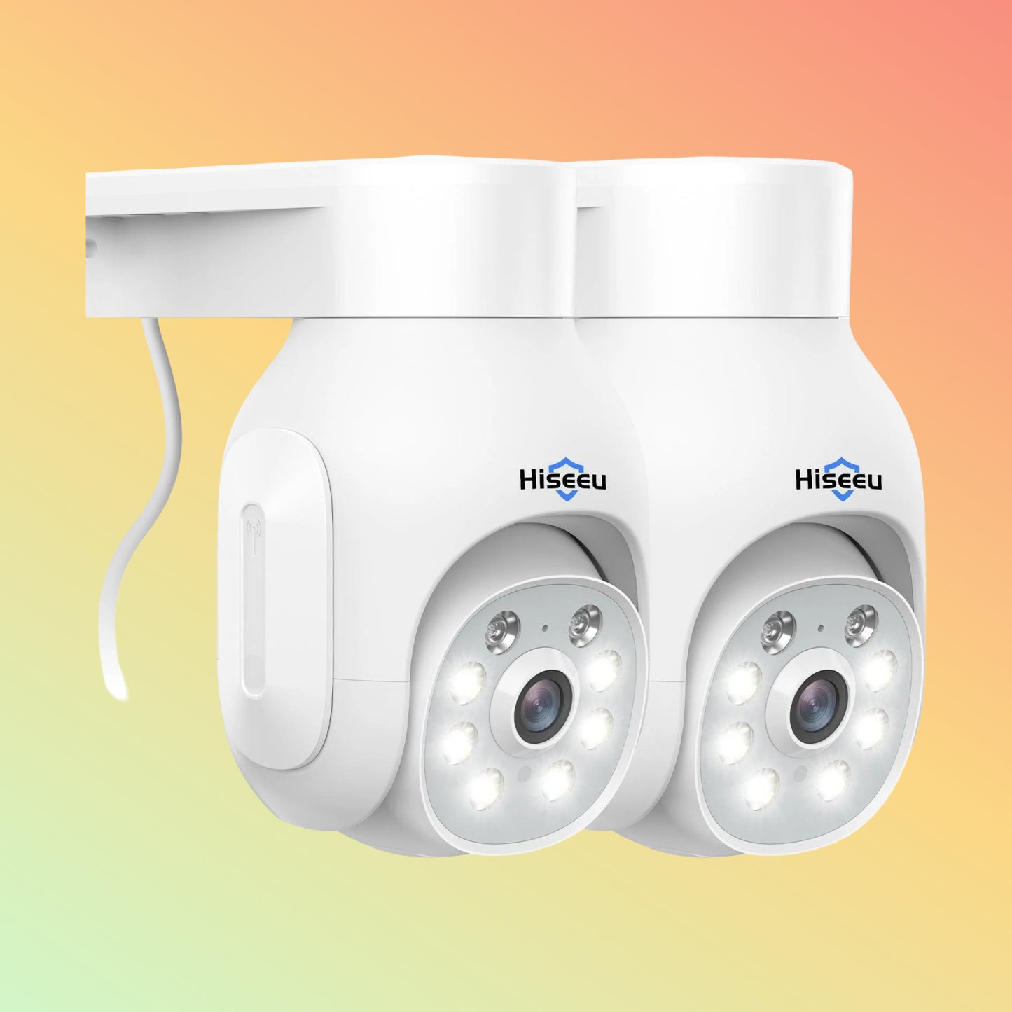 Hiseeu 2K 3MP PTZ 𝟯𝟲𝟬° 𝙑𝙞𝙚𝙬 2.4G&5G WiFi Security Camera Outdoor