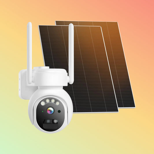 Hiseeu 2K 4MP No WiFi 24/7 Recording 4G Cellular Wireless Solar Camera PTZ 𝟯𝟲𝟬° 𝙑𝙞𝙚𝙬 With 64G SD & SIM Card