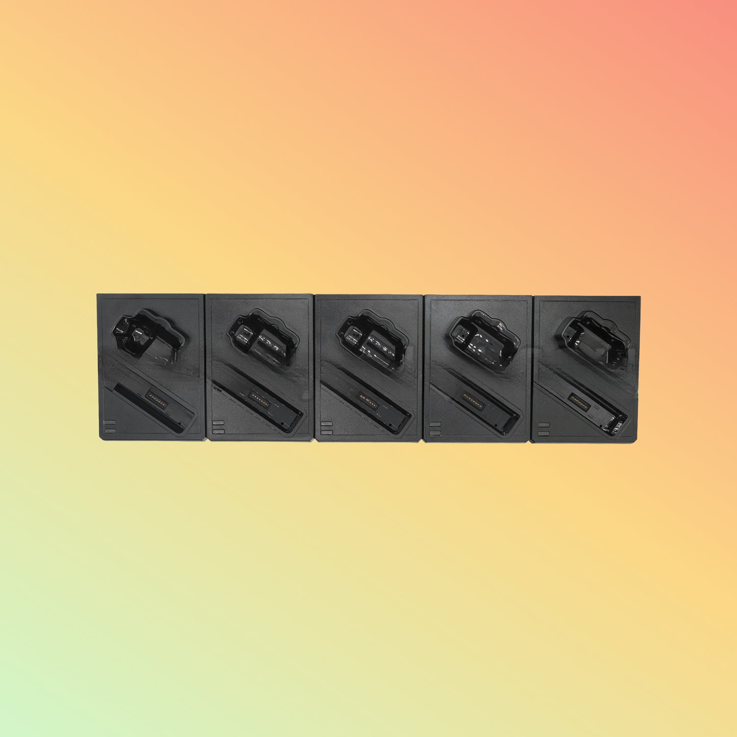 Iyoubol RS6000 5Slot Charge Only Cradle w/Spare Battery Charger （CRD-NGRS-5S5BC-02）