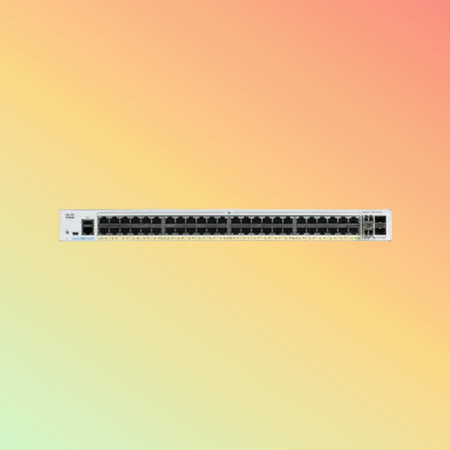 Cisco C1000-48T-4G-L – 48 RJ45, 4 SFP, 1 LAN, 1 USB-A