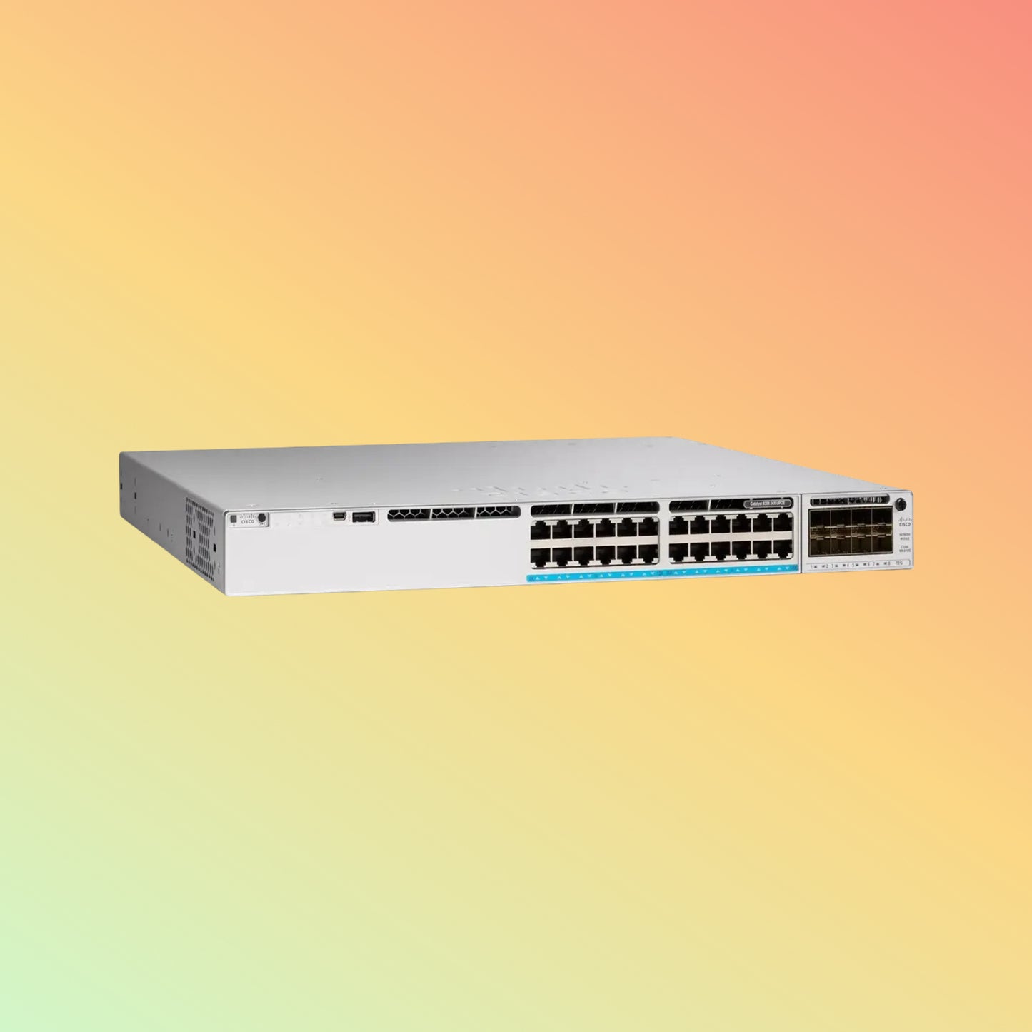 Cisco Catalyst C9300 – 640Gbps, 476.19Mpps, 560W PoE, 24 UPOE RJ45