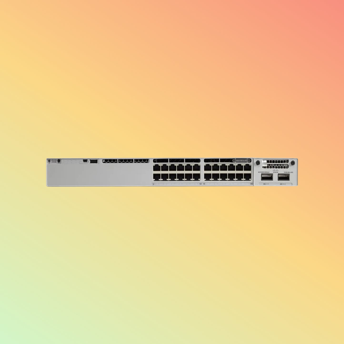 Cisco Catalyst C9300 – 640Gbps, 476.19Mpps, 560W PoE, 24 UPOE RJ45