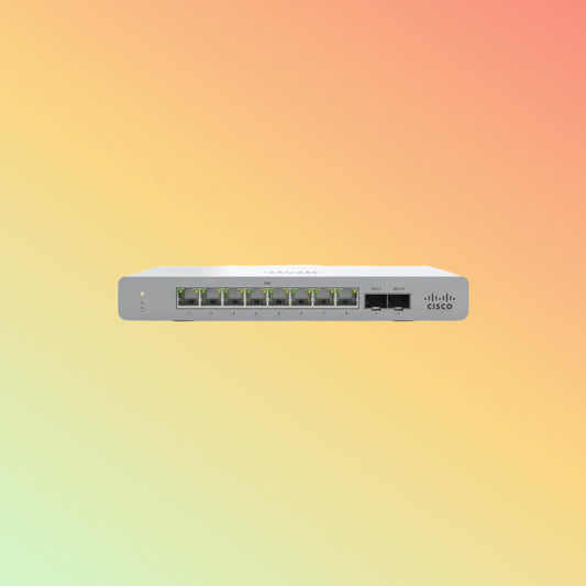 Cisco Meraki MS120 – 20Gbps, 14.88Mpps, 8 RJ45, 2 SFP Ports