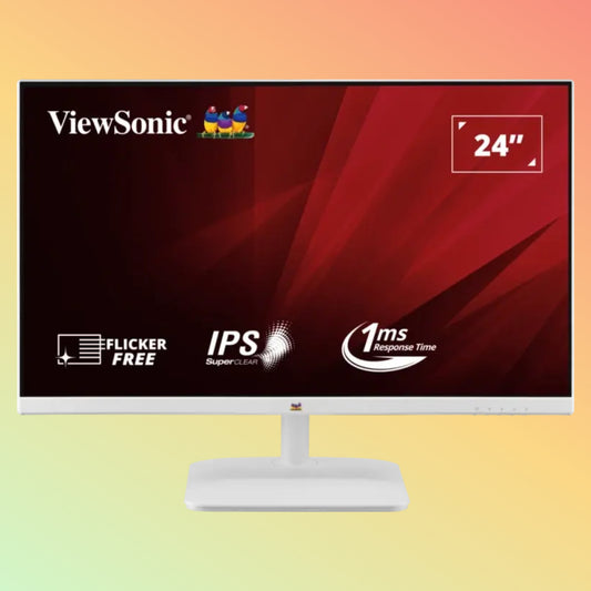 VIEWSONIC VA2432-H-W Monitor - 24" FHD (1920 x 1080), IPS, Tilt, HDMI, VGA, 250nits, 100Hz