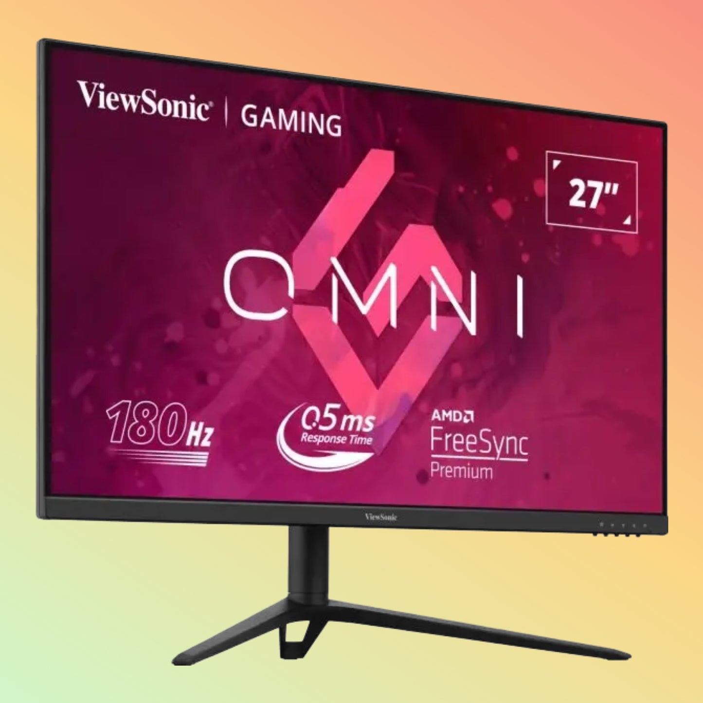 VIEWSONIC VX2728J Gaming Monitor - 27" FHD (1920 x 1080), IPS, Tilt, Swivel, Height, Pivot, HDMI, DP, 250nits, 180Hz