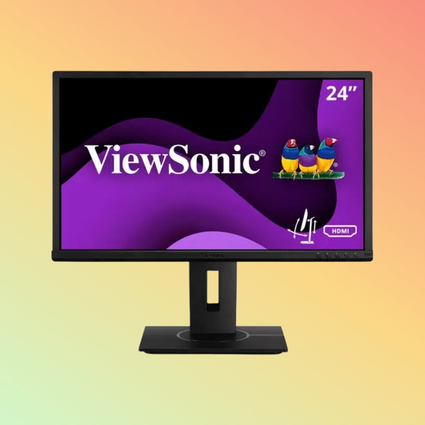 VIEWSONIC VG2440 Monitor - 24" FHD (1920 x 1080), VA, Height, Tilt, Swivel, Pivot, HDMI, DP, VGA, 250nits, 60Hz