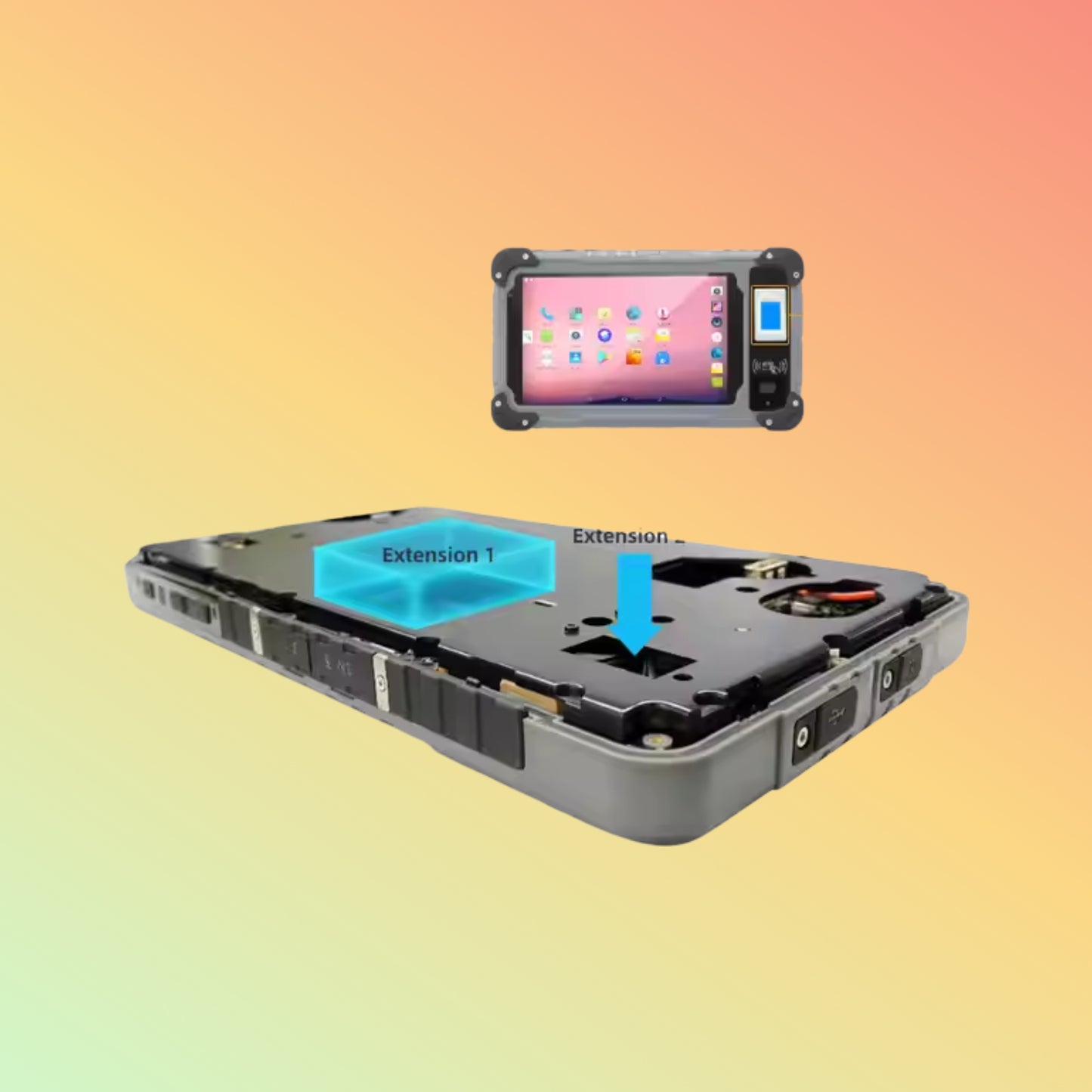 OEM S70L Rugged Android Tablet – 4G LTE, IP65, 10000mAh, NFC, RFID