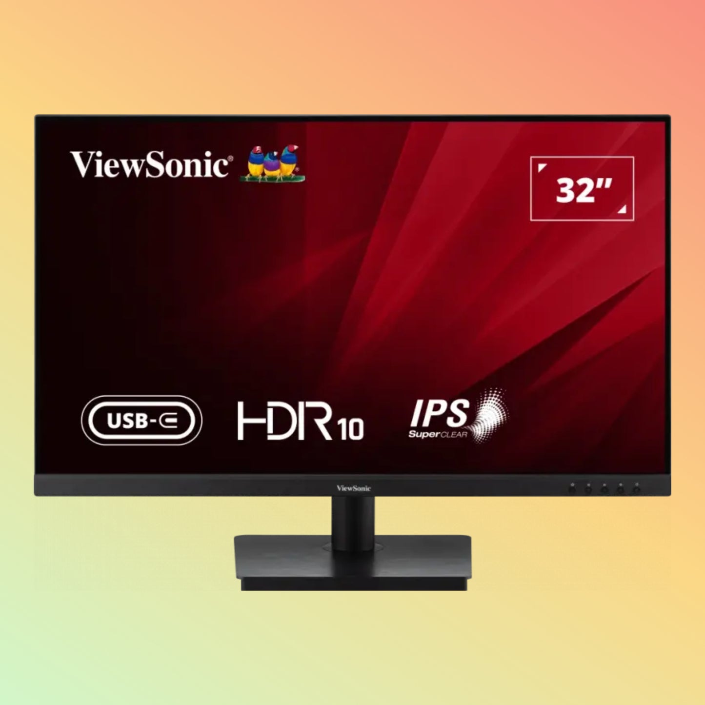 VIEWSONIC VA3209U-4K Monitor - 32" UHD (3840 x 2160), IPS, Tilt, HDMI, DP, USB-C, 350nits, 60Hz