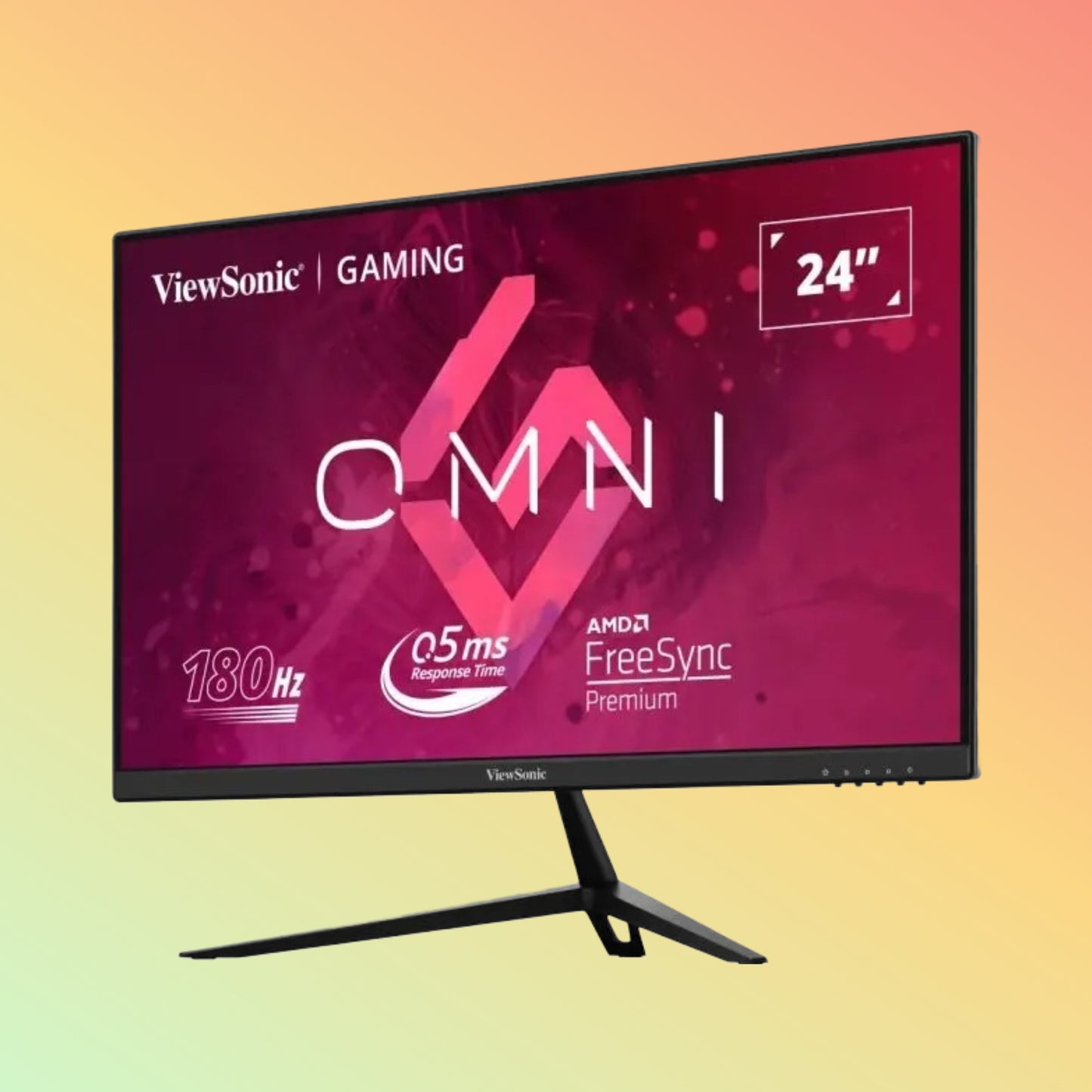 VIEWSONIC VX2428 Gaming Monitor - 24" FHD (1920 x 1080), IPS, Tilt, HDMI, DP, 250nits, 180Hz