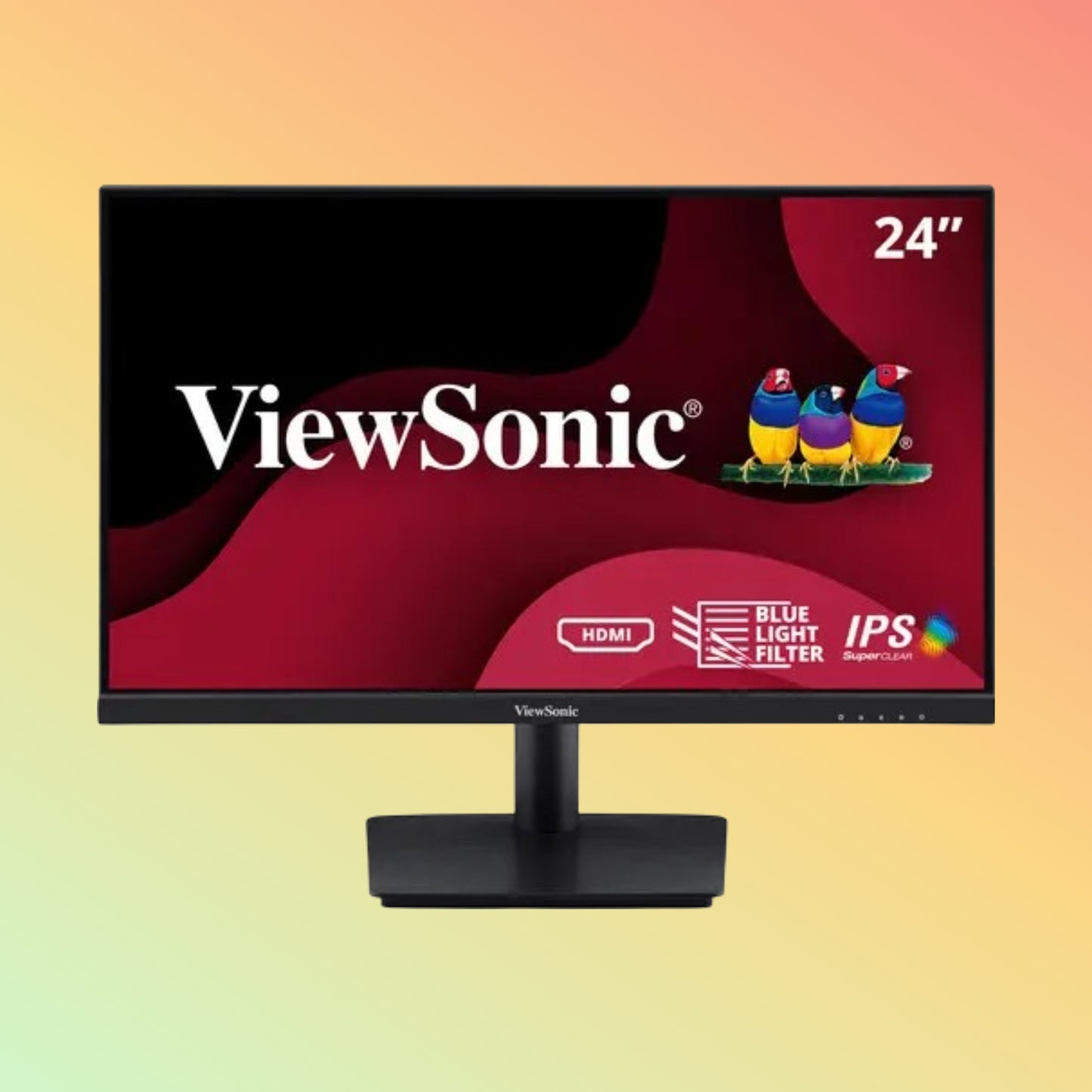 VIEWSONIC VA2409M Monitor - 24" FHD (1920 x 1080), IPS, Tilt, HDMI, VGA, 250nits, 75Hz