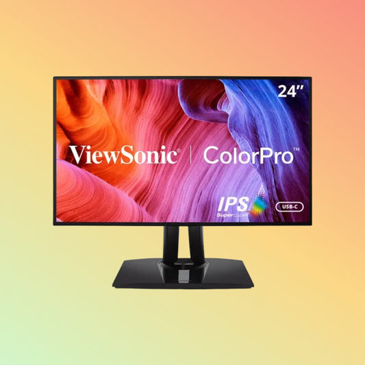 VIEWSONIC VP2468A Monitor - 24" FHD (1920 x 1080), IPS, Height, Swivel, Tilt, HDMI, DP, USB-C, 250nits, 60Hz
