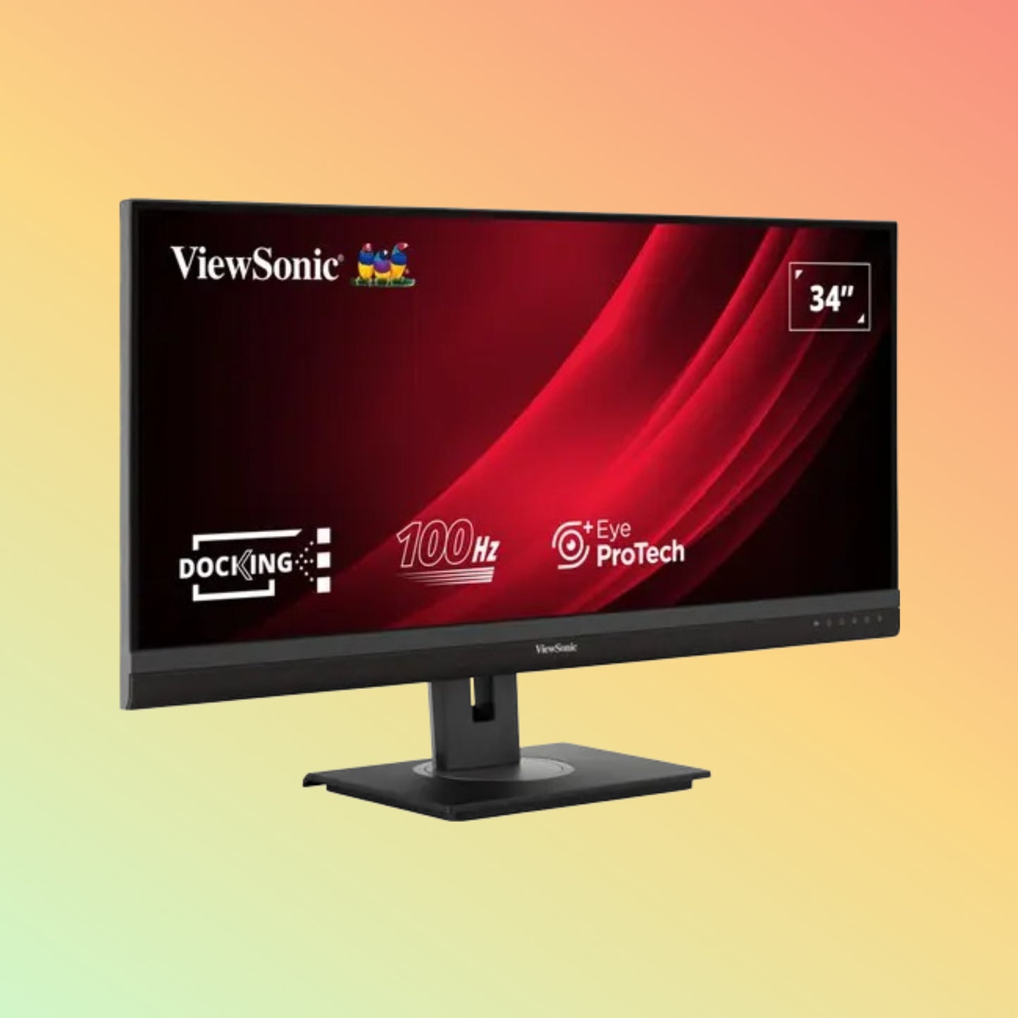 ViewSonic VG3456A 34" WQHD Monitor – 3440x1440, IPS, USB-C, 100Hz, 300nits, HDMI/DP