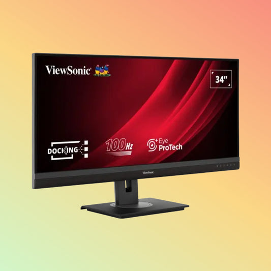 ViewSonic VG3456A 34" WQHD Monitor – 3440x1440, IPS, USB-C, 100Hz, 300nits, HDMI/DP