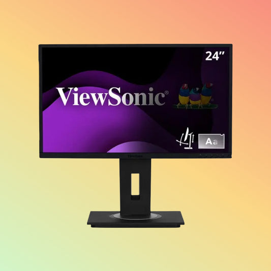 VIEWSONIC VG2448 Monitor - 24" FHD (1920 x 1080), IPS, Tilt, Height, Swivel, Pivot, HDMI, DP, VGA, 250nits, 60Hz