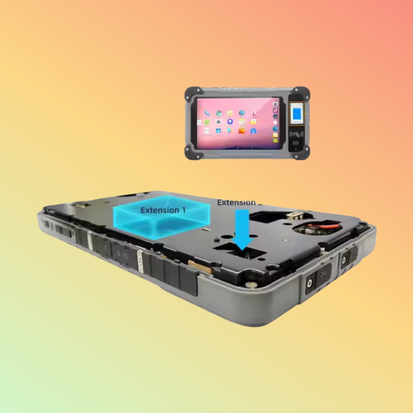 OEM S70 7" Rugged Tablet – Waterproof, 10000mAh, UHF RFID, Barcode, Android