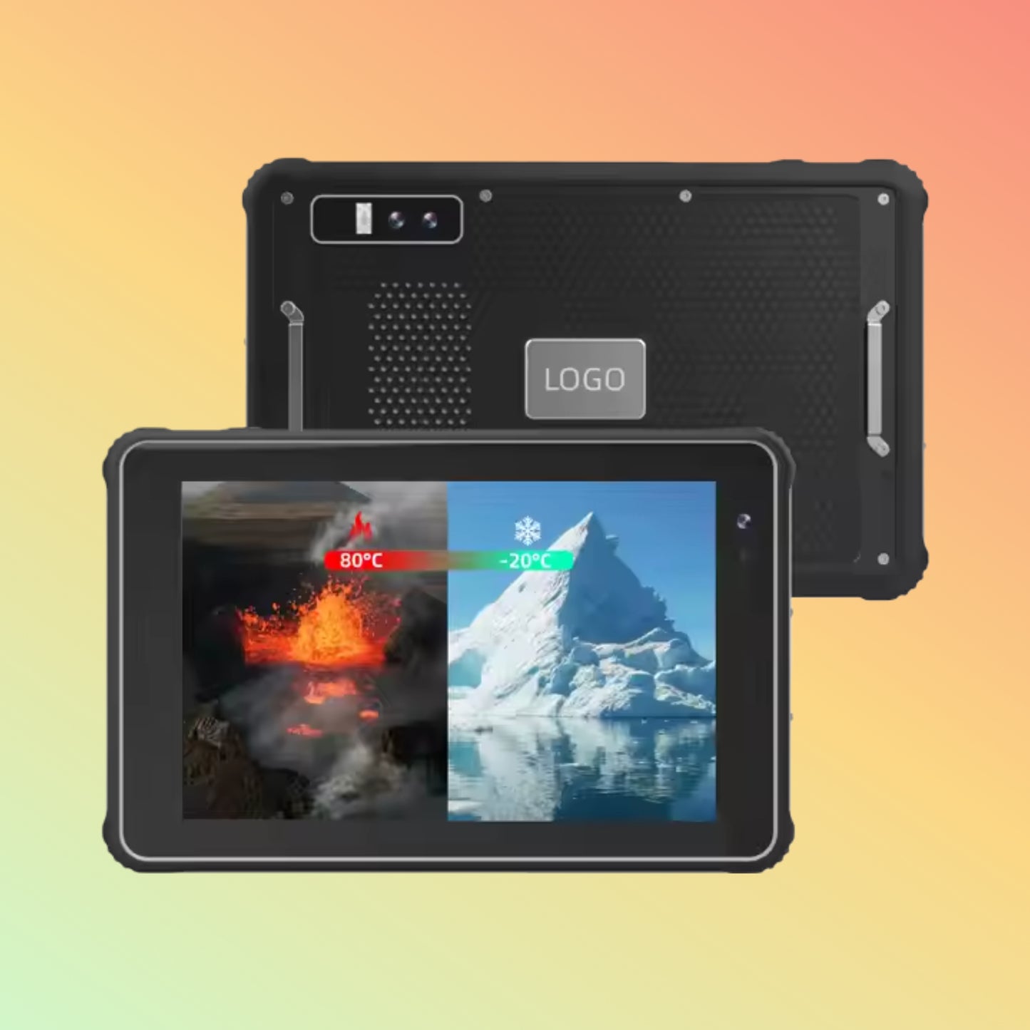 OEM H8 8" Rugged Android Tablet – 5G, Waterproof, Barcode, Octa Core
