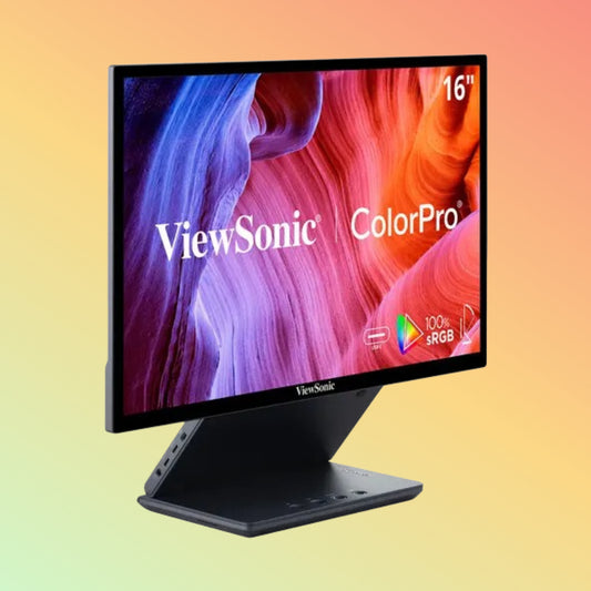 VIEWSONIC VP1656 Portable Monitor - 16" WUXGA (1920 x 1200), IPS, Tilt, Micro HDMI, USB-C, 300nits, 75Hz
