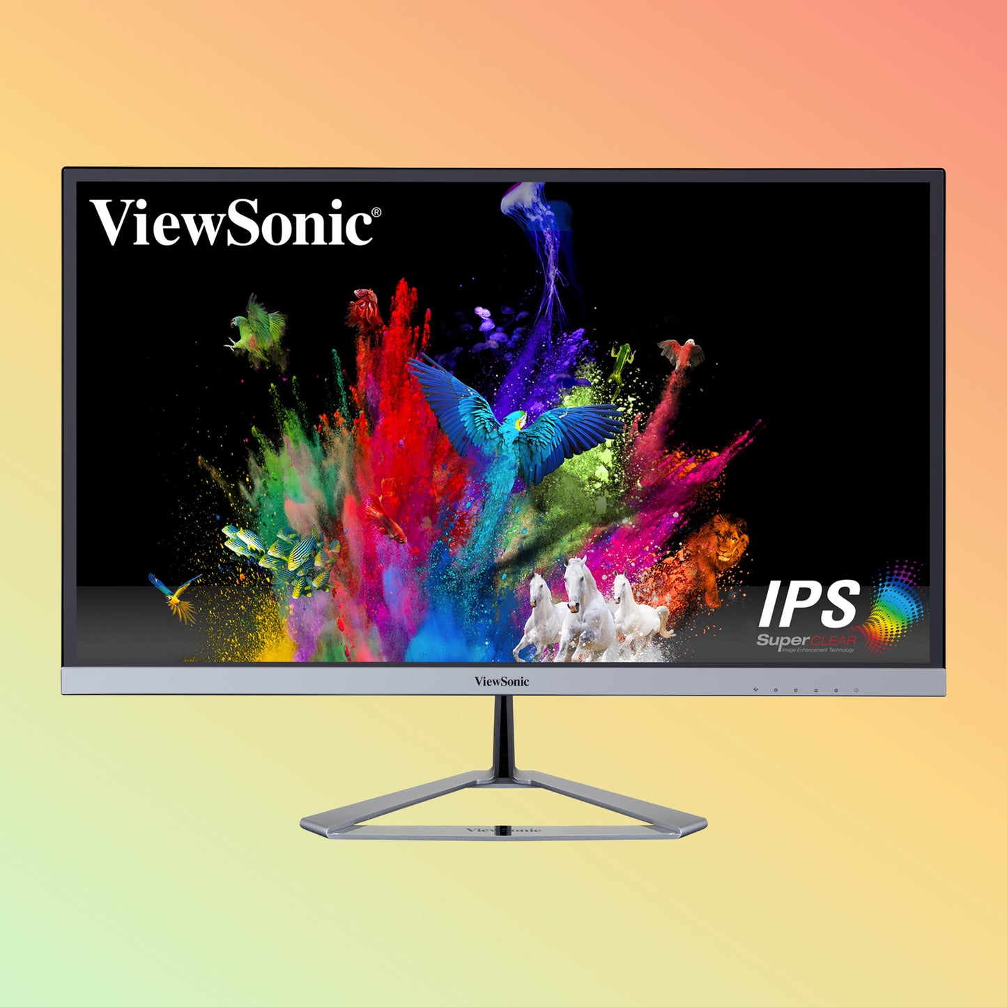 VIEWSONIC VX2776-SMHD Monitor - 27" FHD (1920 x 1080), IPS, Tilt, HDMI, DP, VGA, 250nits, 60Hz