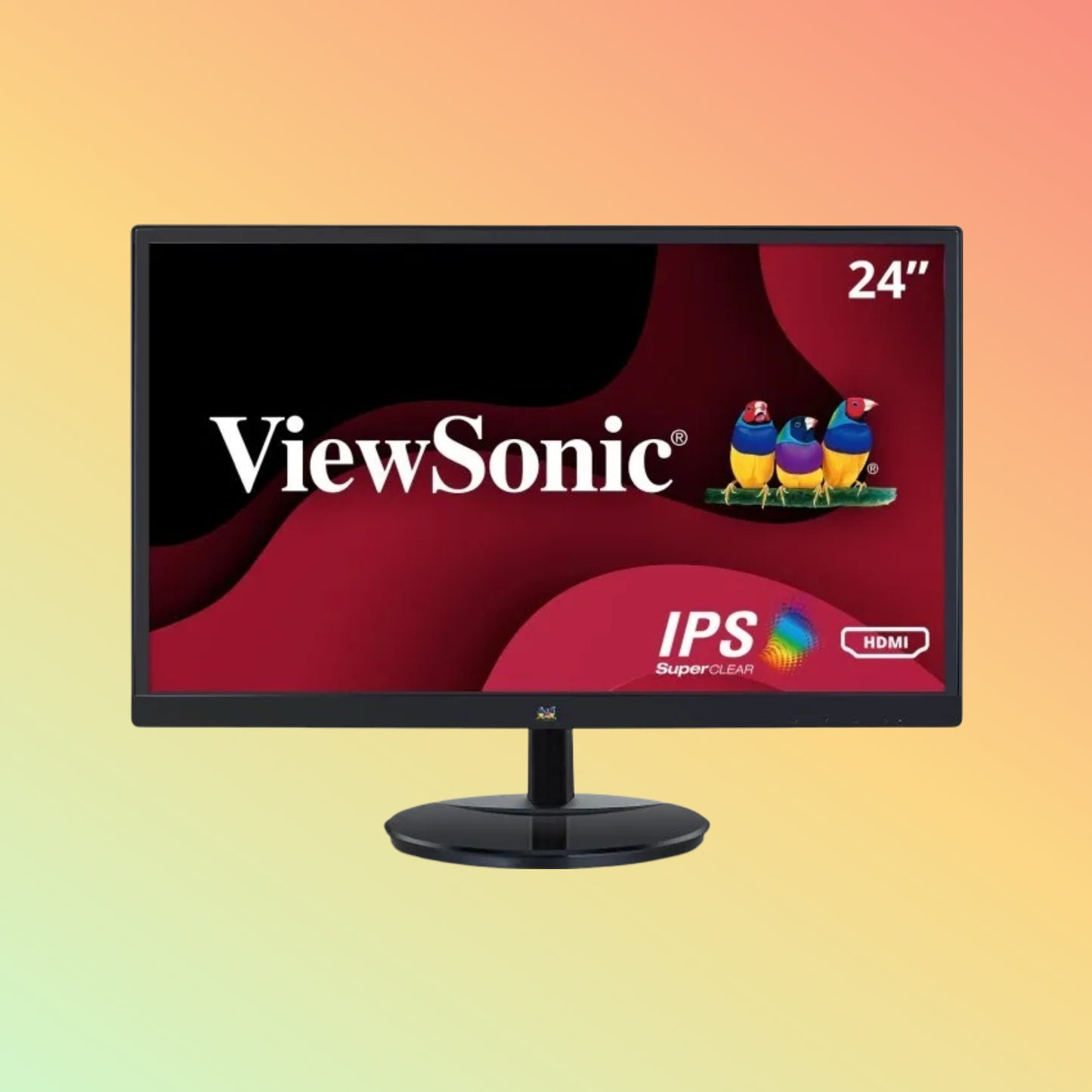 VIEWSONIC VA2459-SMH Monitor - 24" FHD (1920 x 1080), IPS, Tilt, HDMI, VGA, 250nits, 60Hz