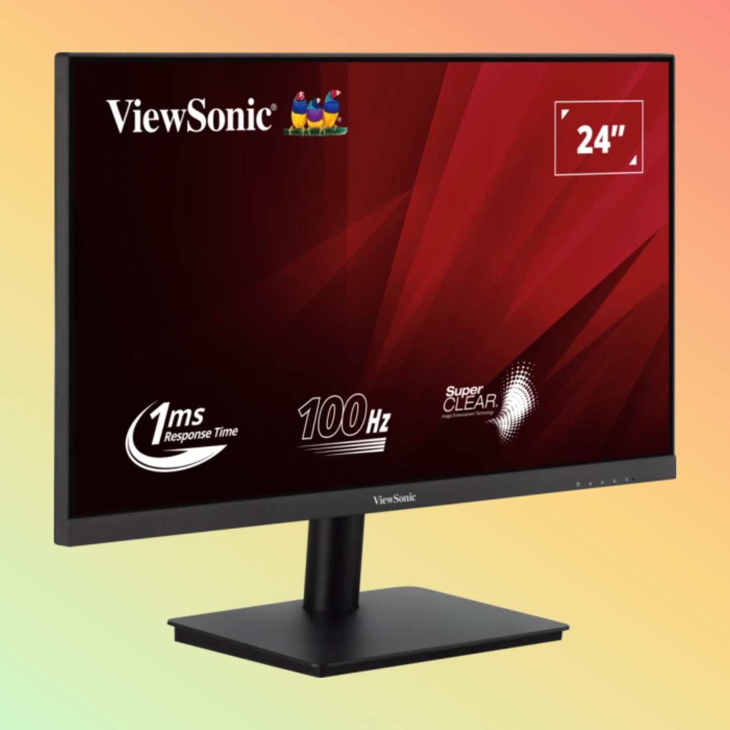 VIEWSONIC VA2406-H Monitor - 24" FHD (1920 x 1080), VA, Tilt, HDMI, VGA, 250nits, 100Hz