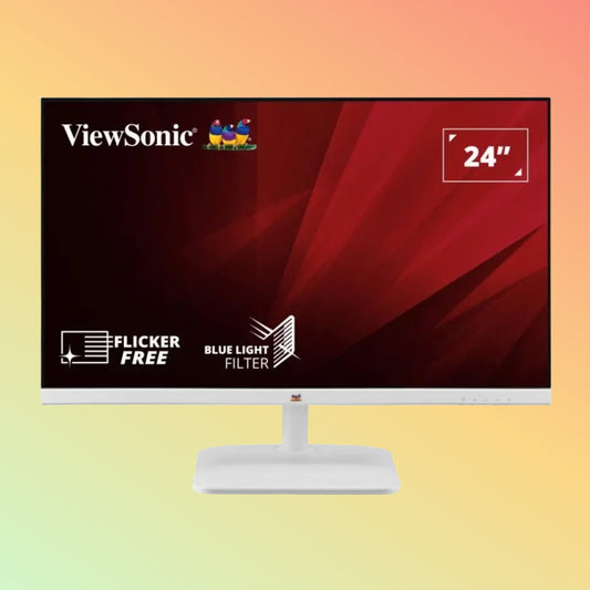 VIEWSONIC VA2430-H-W-6 Monitor - 24" FHD (1920 x 1080), VA, Tilt, HDMI, VGA, 250nits, 60Hz