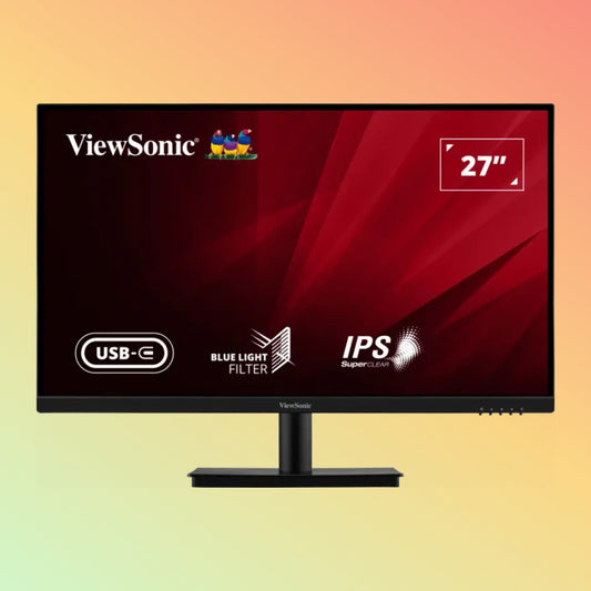 VIEWSONIC VA2709U-4K Monitor - 27" UHD (3840 x 2160), IPS, Tilt, HDMI, DP, USB-C, 250 nits, 60Hz