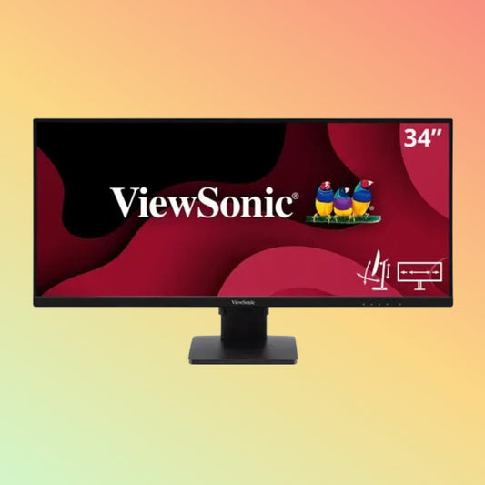 VIEWSONIC VA3456-MHDJ Monitor - 34" UWQHD (3440 x 1440), IPS, Tilt, Swivel, Height, HDMI, DP, 420nits, 75Hz