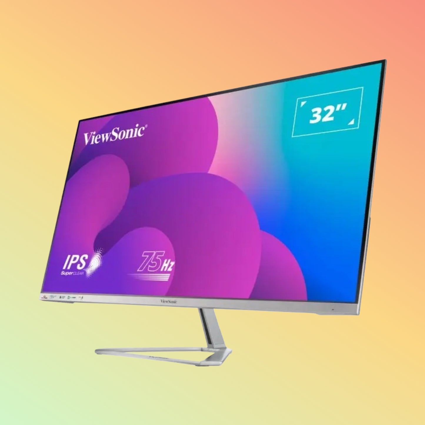 VIEWSONIC VX3276-MHD-3 Monitor - 32" FHD (1920 x 1080), IPS, Tilt, HDMI, DP, VGA, 250nits, 75Hz