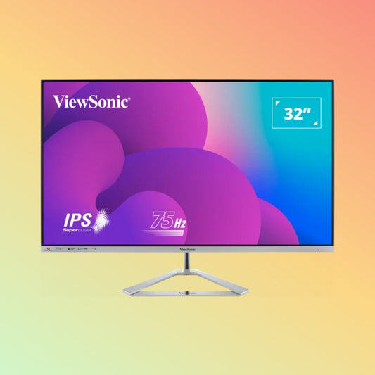 VIEWSONIC VX3276-MHD-3 Monitor - 32" FHD (1920 x 1080), IPS, Tilt, HDMI, DP, VGA, 250nits, 75Hz